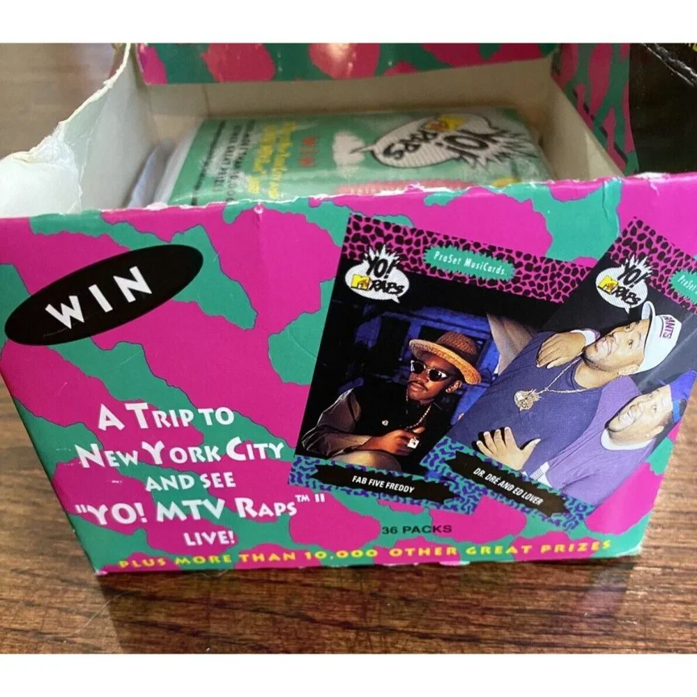 MTV Yo Raps 1991 1 pack of 10 cards HIP HOP